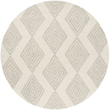 Safavieh Blossom 6'-0" x 6'-0" Rug in Ivory / Silver