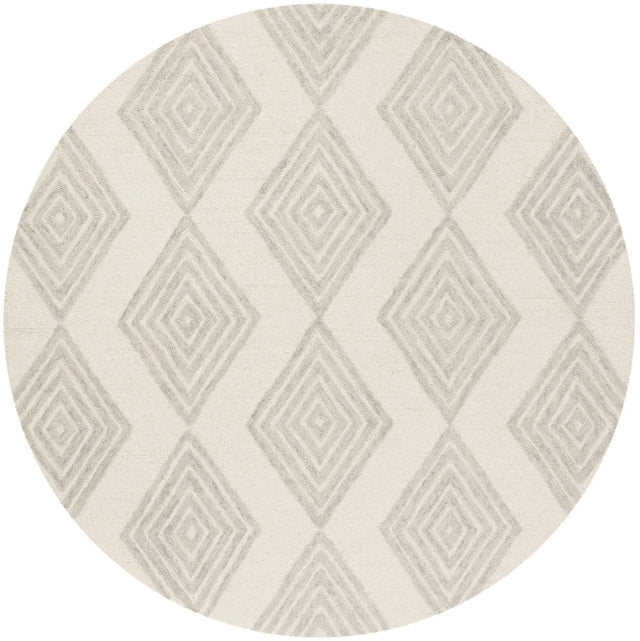 Safavieh Blossom 6'-0" x 6'-0" Rug in Ivory / Silver