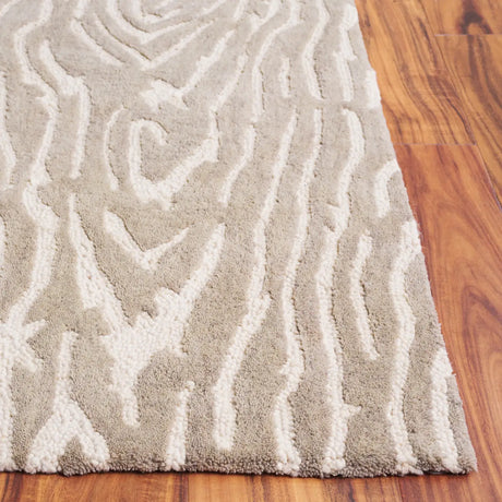 Safavieh Ebony 4'-0" x 6'-0" Rug in Grey / Ivory