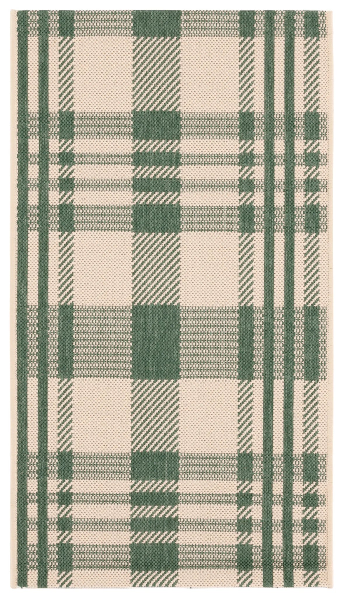 Safavieh Courtyard 2'-0" x 3'-7" Rug in Green / Beige