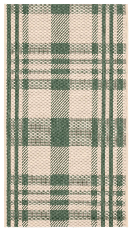 Safavieh Courtyard 2'-0" x 3'-7" Rug in Green / Beige