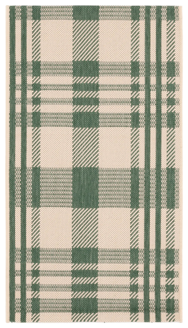 Safavieh Courtyard 2'-0" x 3'-7" Rug in Green / Beige