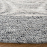Safavieh Braided 5'-0" x 5'-0" Rug in Grey / Ivory