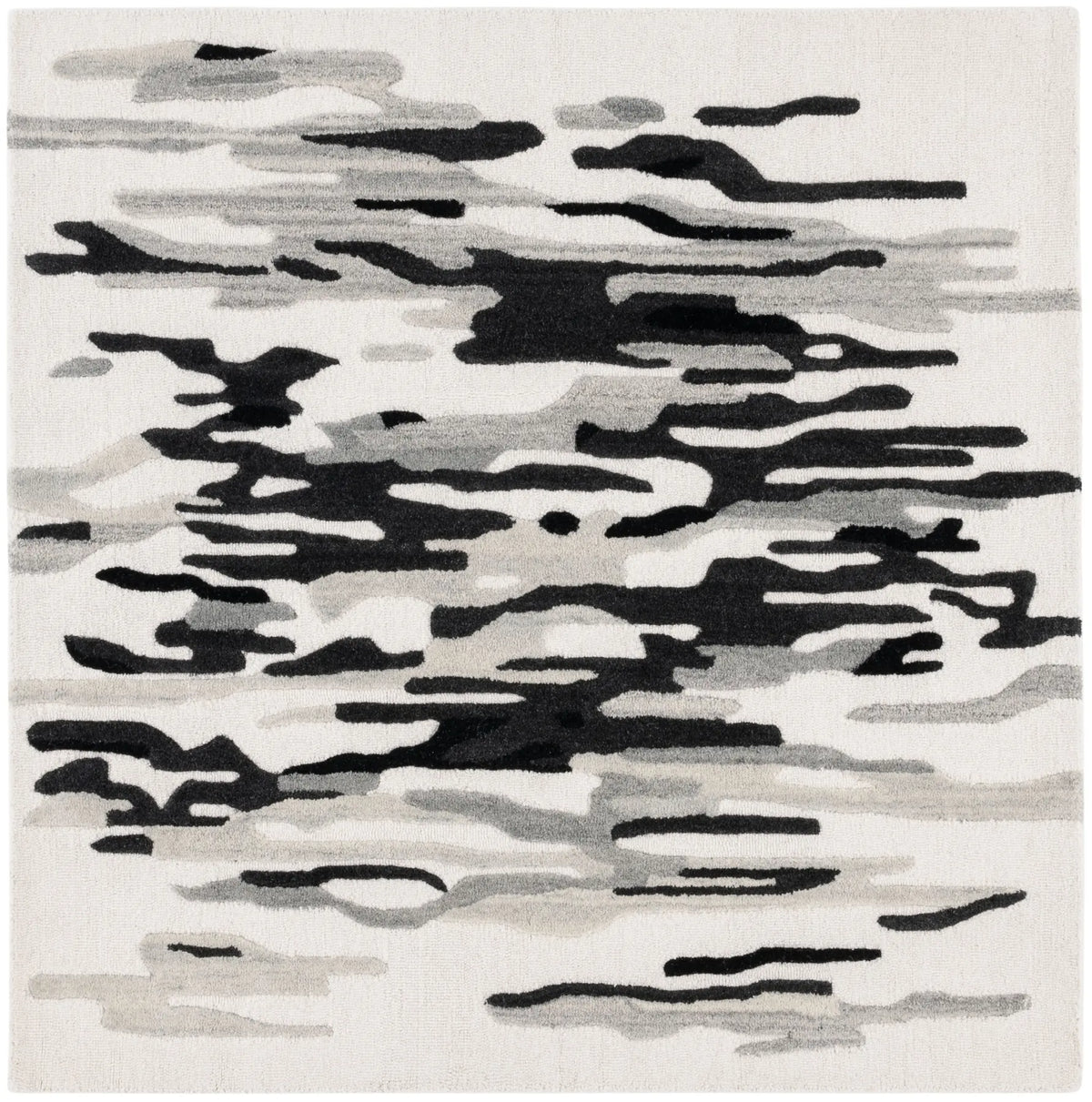 Safavieh Rodeo Drive 6'-0" x 6'-0" Rug in Ivory / Black