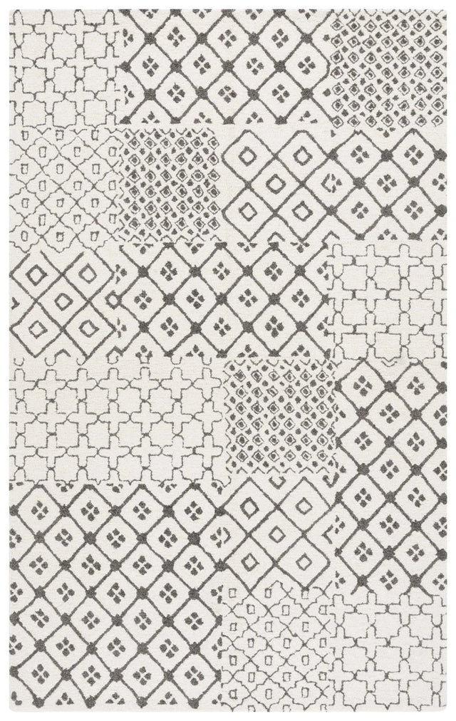 Safavieh Ebony 4'-0" x 6'-0" Rug in Ivory / Grey