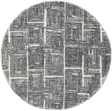 Safavieh Metro 6'-0" x 6'-0" Rug in Black / Ivory