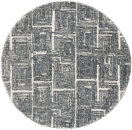 Safavieh Metro 6'-0" x 6'-0" Rug in Black / Ivory