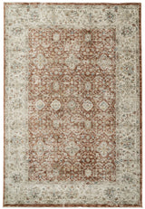 Dynamic Rugs Luminous 17603 Power Loomed Traditional Rust/Cream Rug - Rectangular