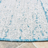 Safavieh Courtyard 6'-7" x 6'-7" Rug in Beige / Aqua