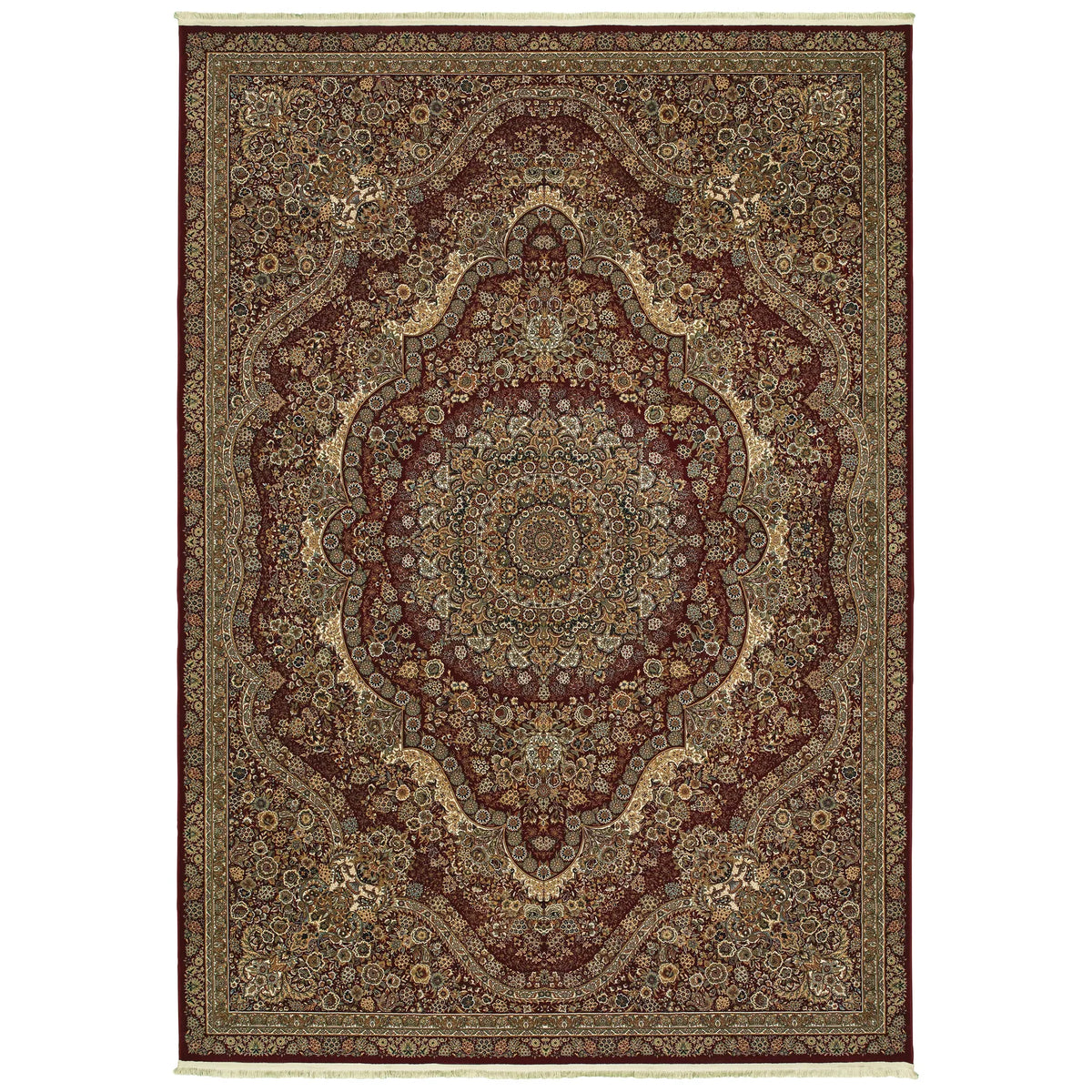 Oriental Weavers Sphinx Masterpiece 8022R Red / Gold Rugs - main flat