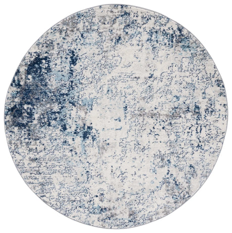 Safavieh Tulum 6'-7" x 6'-7" Rug in Ivory / Blue