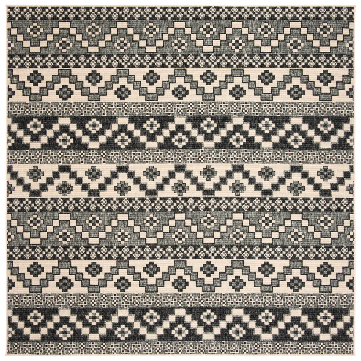 Safavieh Veranda 6'-7" x 6'-7" Rug in Grey / Beige