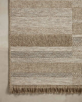 Loloi Dawn Daw-03 Natural Rug - corner on wood