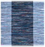 Safavieh Rag Rug 6'-0" x 6'-0" Rug in Navy / Blue