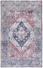 Safavieh Tucson 4'-0" x 6'-0" Rug in Rust / Navy