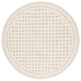Safavieh Ebony 6'-0" x 6'-0" Rug in Ivory / Beige
