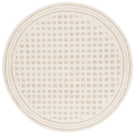 Safavieh Ebony 6'-0" x 6'-0" Rug in Ivory / Beige
