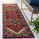 Safavieh Classic 2'-3" x 14'-0" Rug in Red / Navy