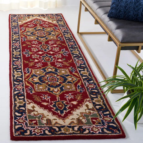 Safavieh Classic 2'-3" x 14'-0" Rug in Red / Navy