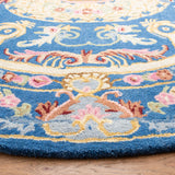 Safavieh Savonnerie 6'-0" x 6'-0" Rug in Blue / Ivory