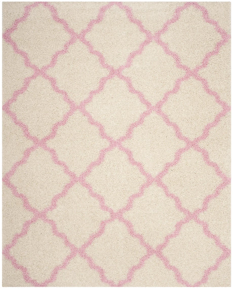 Safavieh Sgd-Dallas Shag 10'-0" x 14'-0" Rug in Ivory / Light Pink