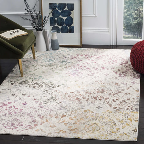 Safavieh Aria 5'-0" x 6'-7" Rug in Cream / Multi