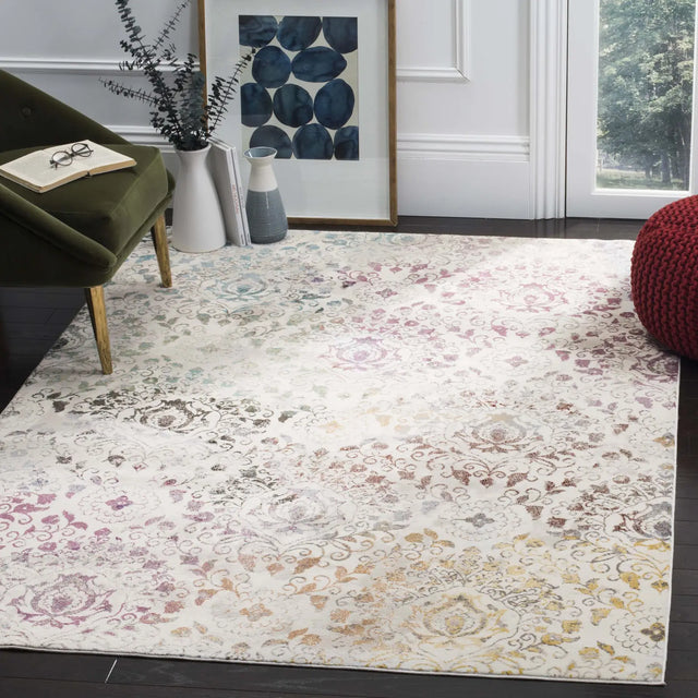 Safavieh Aria 5'-0" x 6'-7" Rug in Cream / Multi