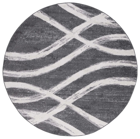 Safavieh Adirondack 5'-0" x 5'-0" Rug in Charcoal / Ivory