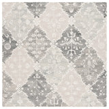 Safavieh Ebony 6'-0" x 6'-0" Rug in Grey / Ivory