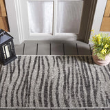 Safavieh Courtyard 2'-0" x 3'-7" Rug in Grey / Black