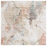 Safavieh Phoenix 500 6'-7" x 6'-7" Rug in Ivory / Gold Rust