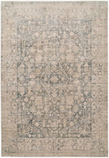 Dynamic Rugs Bloomfield 19603 Power Loomed Transitional Grey/Cream Rug - Rectangular