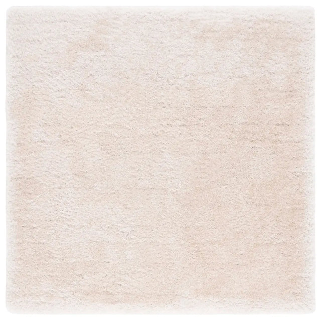 Safavieh Luxe Shag 6'-0" x 6'-0" Rug in Bone
