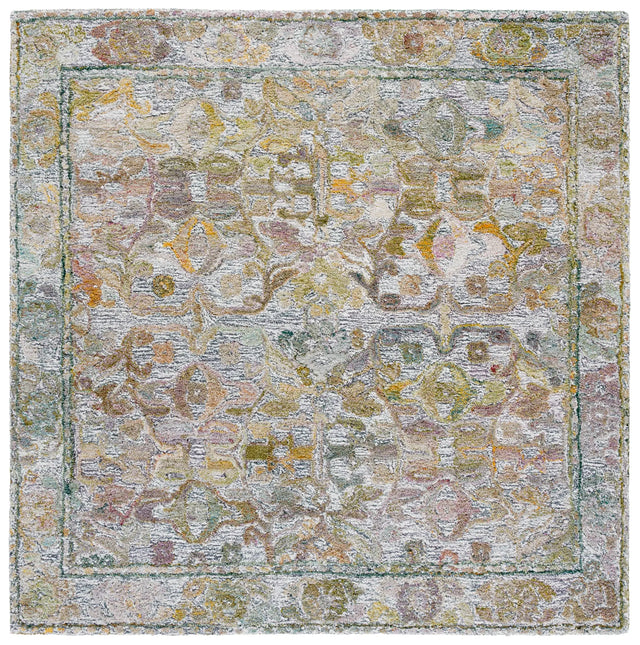 Safavieh Marquee 6'-0" x 6'-0" Rug in Green / Brown