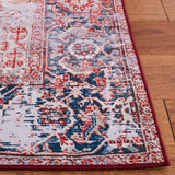 Safavieh Tucson 4'-0" x 6'-0" Rug in Rust / Navy