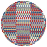 Safavieh Aspen 7'-0" x 7'-0" Rug in Red / Blue