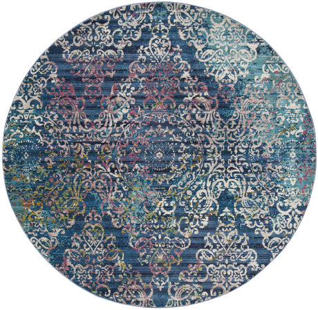 Safavieh Aria 6'-5" x 6'-5" Rug in Blue / Multi