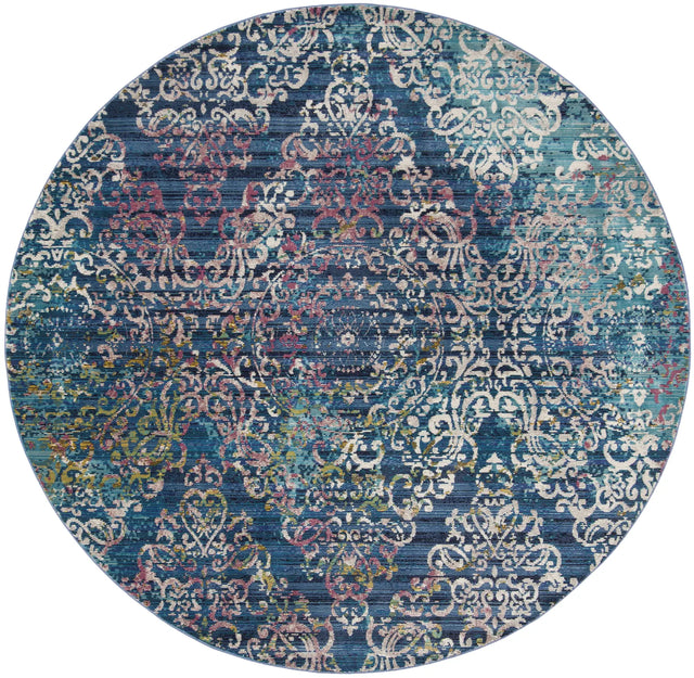 Safavieh Aria 6'-5" x 6'-5" Rug in Blue / Multi