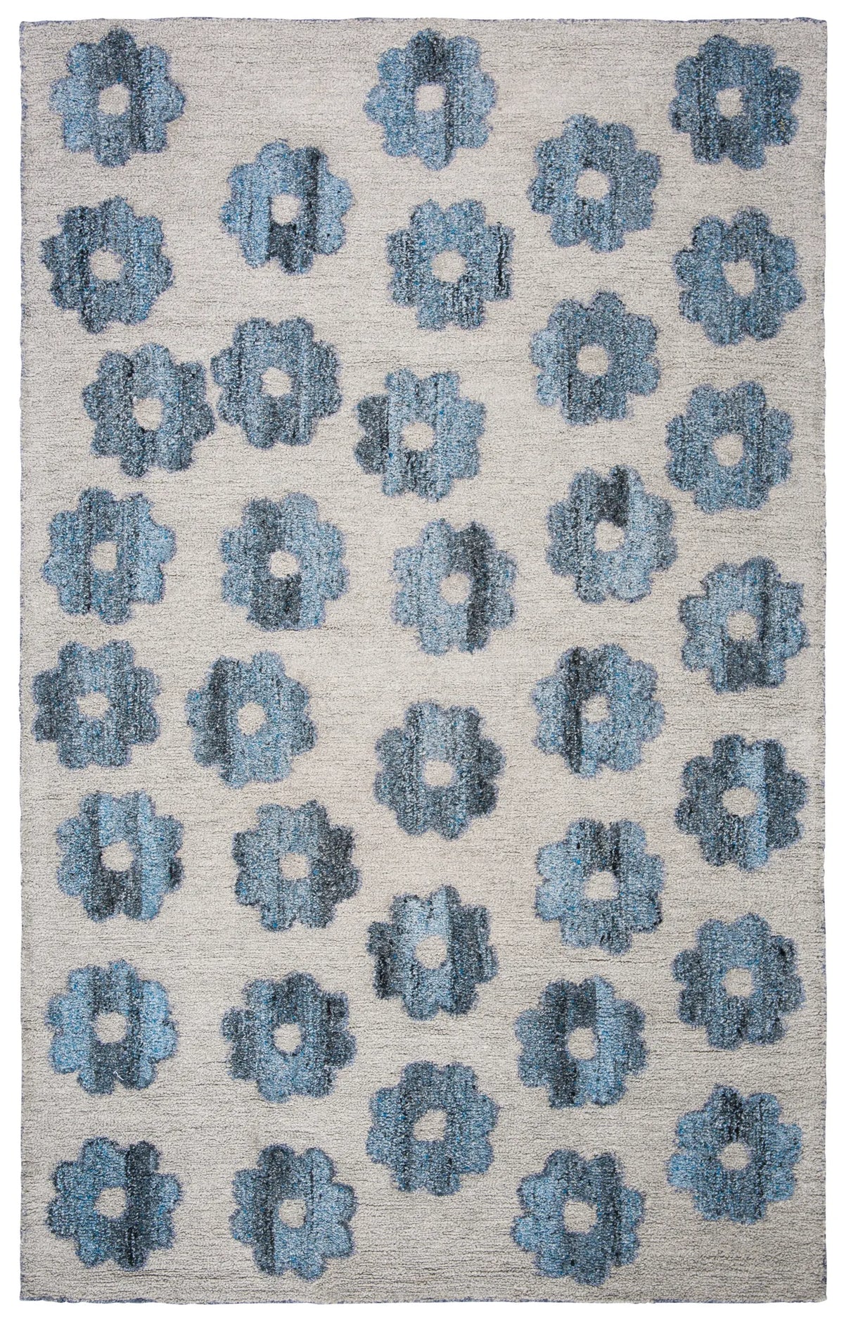 Safavieh Abstract 4'-0" x 6'-0" Rug in Grey / Blue