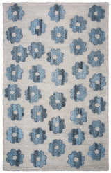 Safavieh Abstract 4'-0" x 6'-0" Rug in Grey / Blue