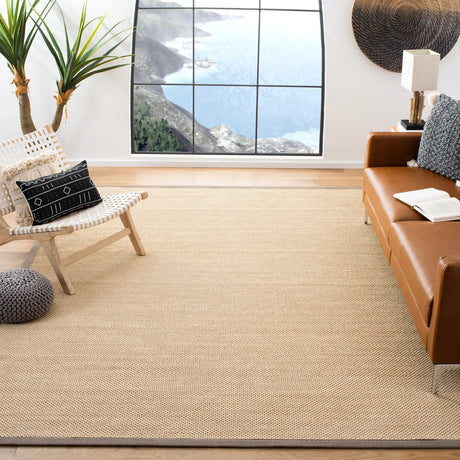 Safavieh Natural Fiber 10'-0" x 14'-0" Rug in Maize / Grey