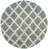 Safavieh Sgd-Dallas Shag 6'-0" x 6'-0" Rug in Seafoam / Ivory