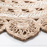 Safavieh Natural Fiber 3'-0" x 3'-0" Rug in Ivory / Natural