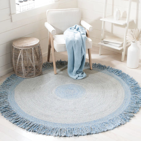 Safavieh Cape Cod 5'-0" x 5'-0" Rug in Blue / Grey