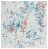 Safavieh Tulum 6'-7" x 6'-7" Rug in Light Blue / Ivory