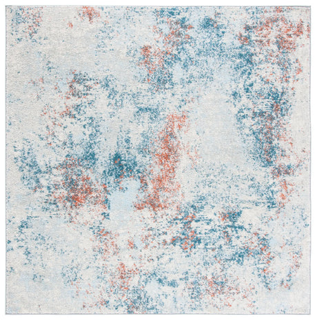 Safavieh Tulum 6'-7" x 6'-7" Rug in Light Blue / Ivory
