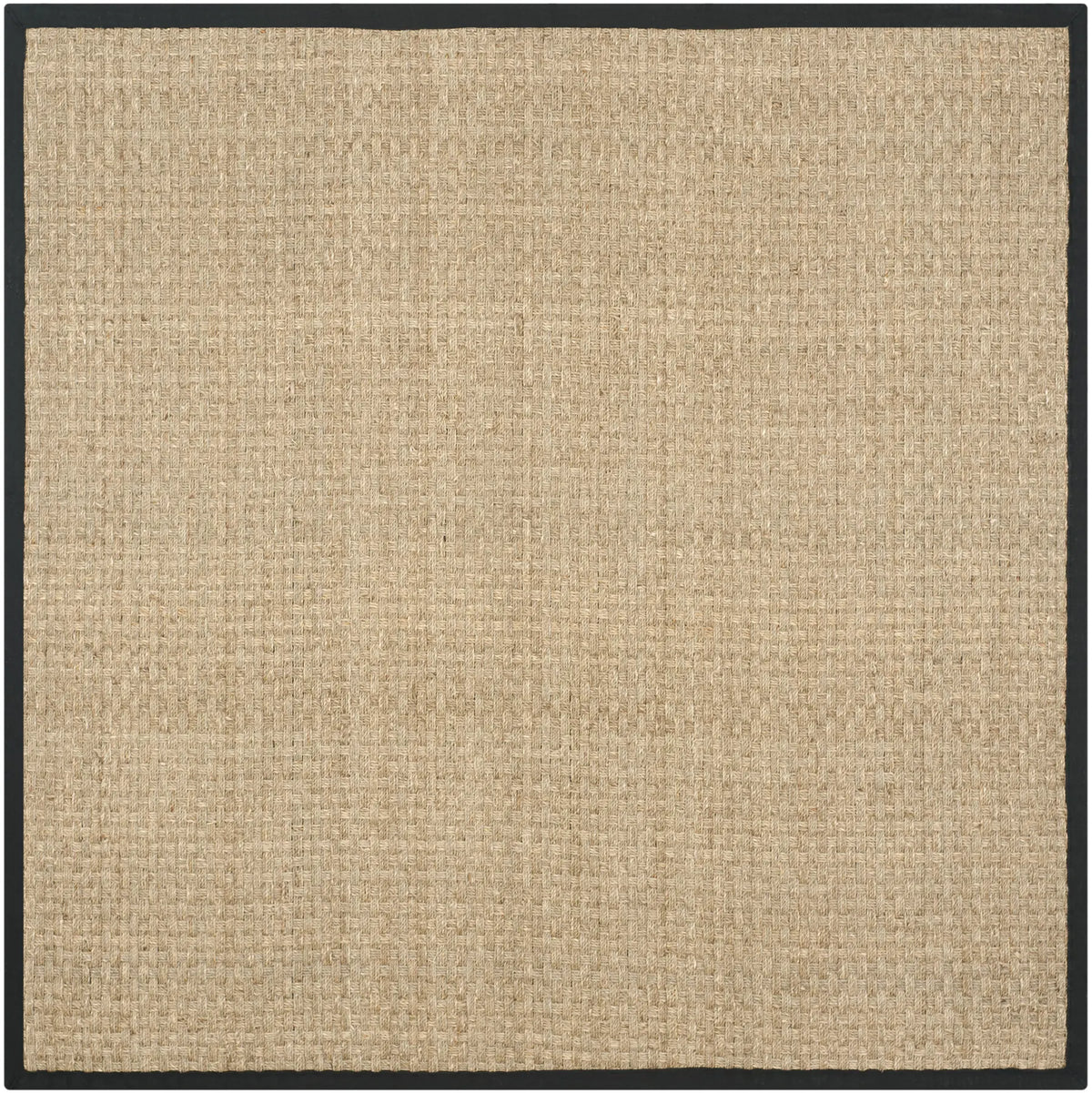 Safavieh Natural Fiber 5'-0" x 5'-0" Rug in Natural / Black