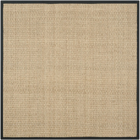 Safavieh Natural Fiber 5'-0" x 5'-0" Rug in Natural / Black