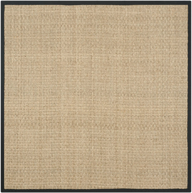 Safavieh Natural Fiber 5'-0" x 5'-0" Rug in Natural / Black
