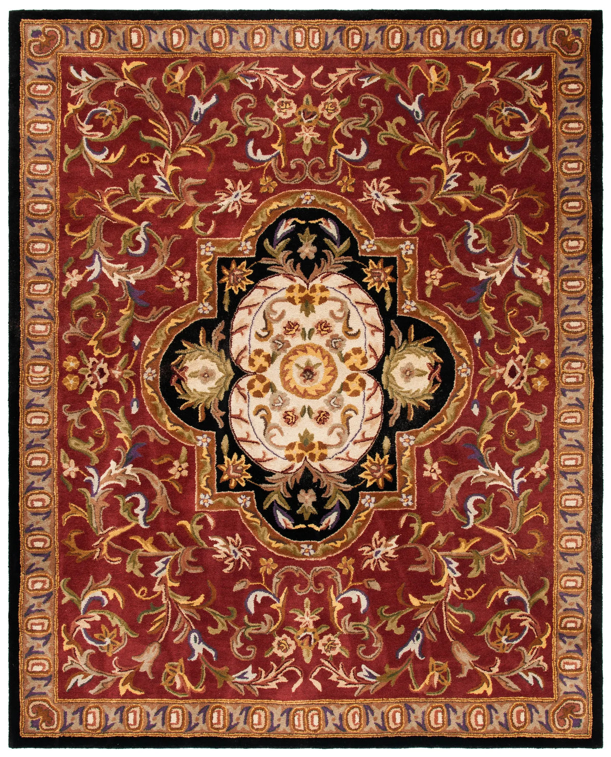 Safavieh Classic 9'-6" x 13'-6" Rug in Red / Black
